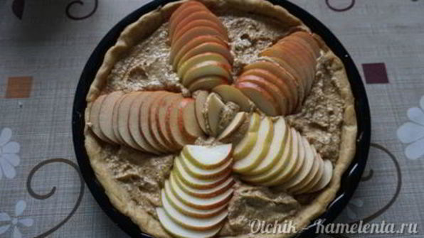 тарт с грушами и миндалем