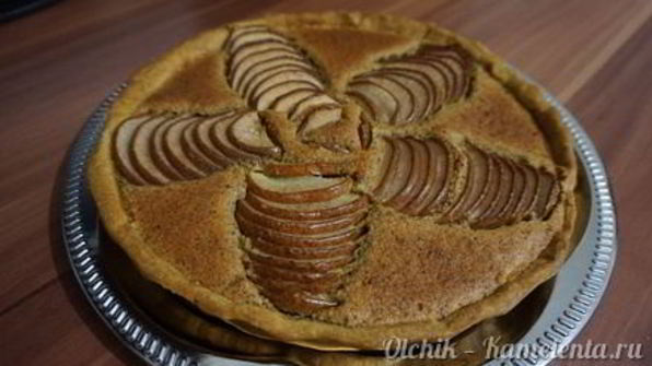 тарт с грушами и миндалем