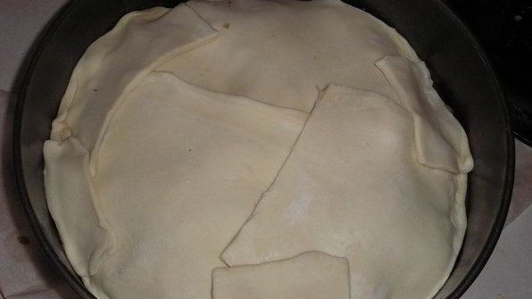 тарт с картофелем, сыром и помидорами