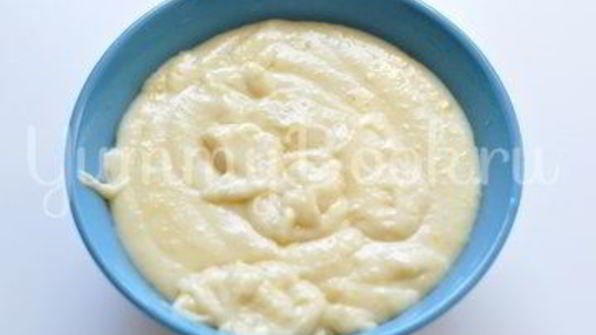 тарт с кокосовым молоком и грушами