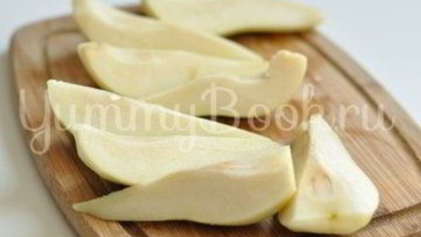 тарт с кокосовым молоком и грушами