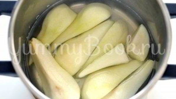 тарт с кокосовым молоком и грушами