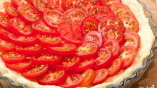тарт с помидорами черри
