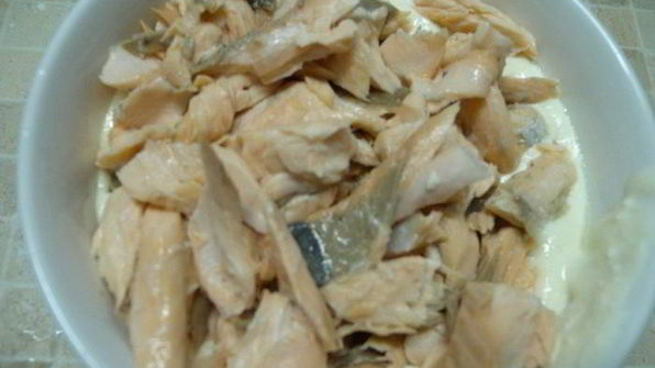 тарт с рыбой и творожным сыром