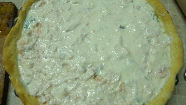 тарт с рыбой и творожным сыром