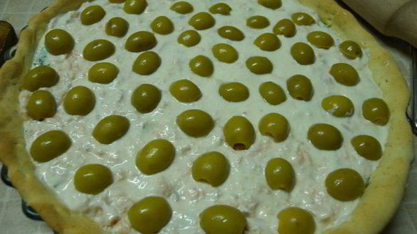 тарт с рыбой и творожным сыром