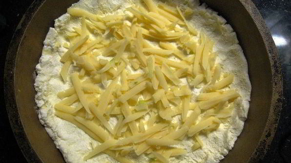 творожный тарт с кабачковой начинкой