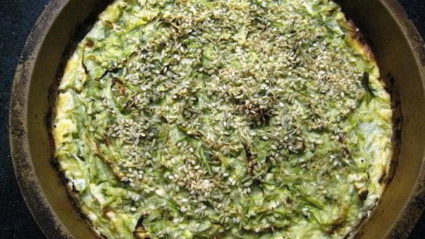 творожный тарт с кабачковой начинкой