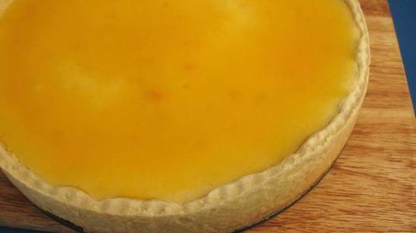 творожный тарт с мандариновым соусом