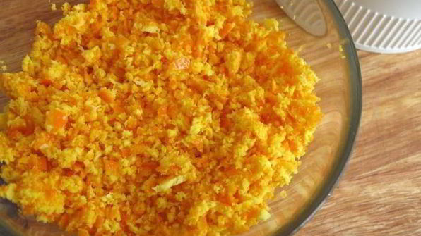 творожный тарт с мандариновым соусом