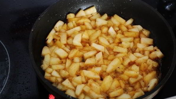 французские тосты с яблоками