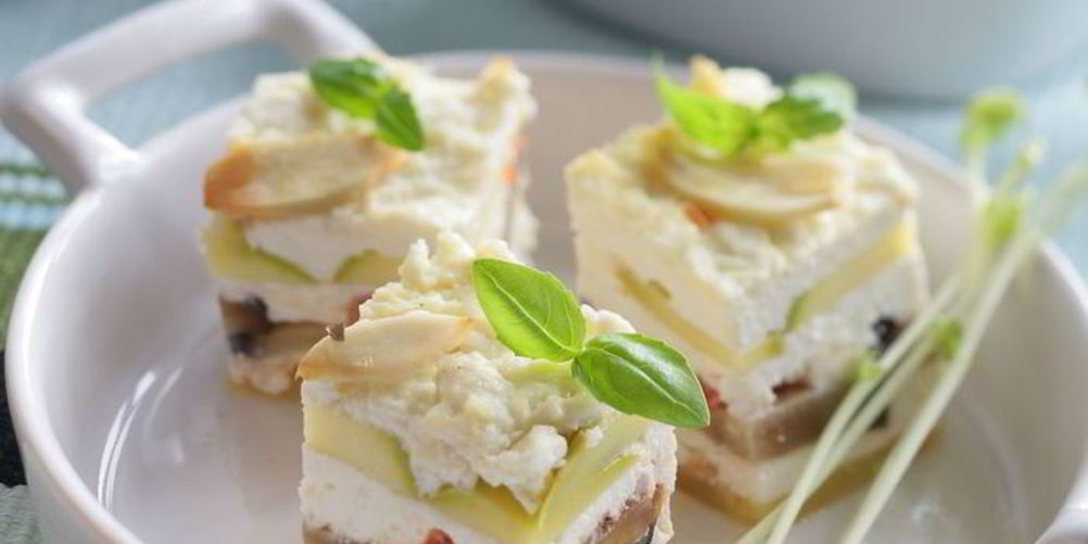 Рецепт творожной закуски с овощами