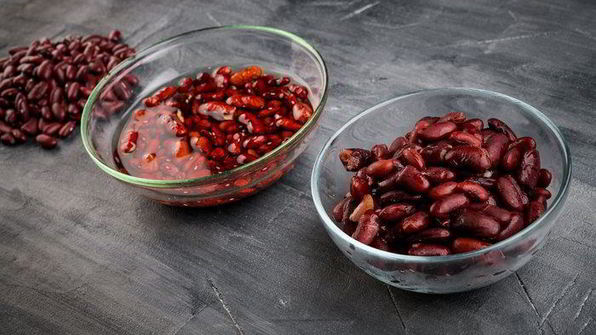 яичница с фасолью