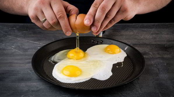 яичница с фасолью