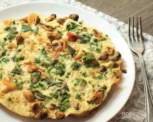 Яичница с мидиями