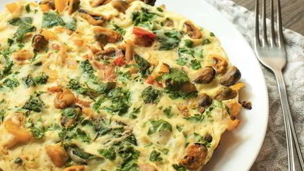 Яичница с мидиями