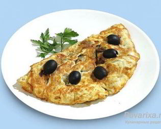 Яичница с печенью