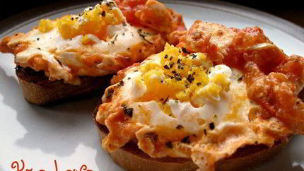 Яичница с томатами Uova al Pomodoro