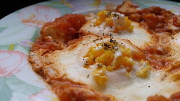 яичница с томатами uova al pomodoro