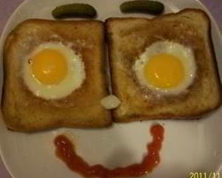 Яичница в хлебе