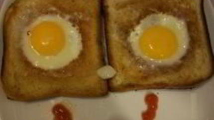 Яичница в хлебе