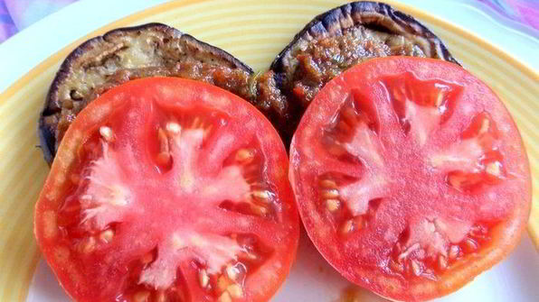 закуска из баклажанов с помидорами