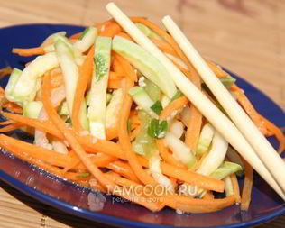 Закуска из овощей по-корейски