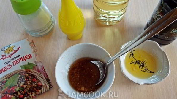 закуска из запеченного перца с куриными сердечками