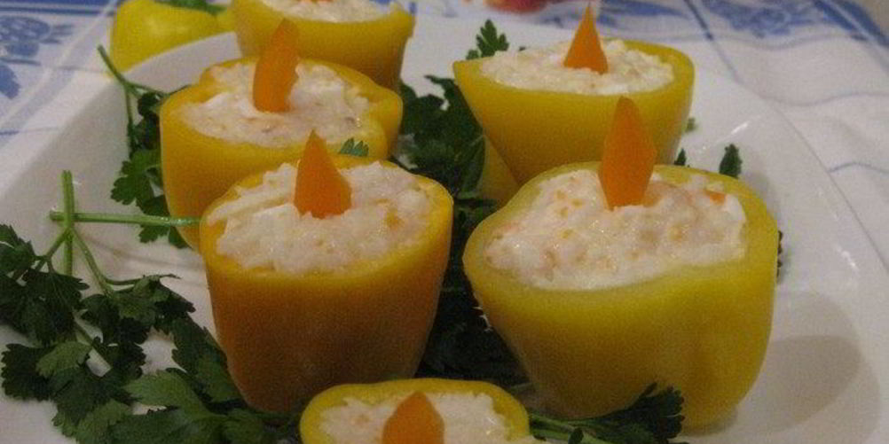 Рецепт закуски новогодние свечи