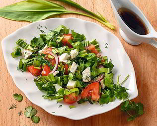 Закуска с черемшой