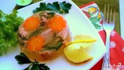 Заливное из семги