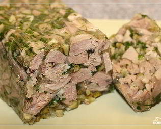 Заливное из ветчины