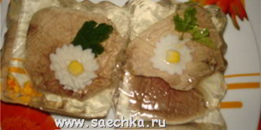 Рецепт заливного из языка