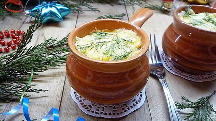 Куриный жюльен с грибами и специями