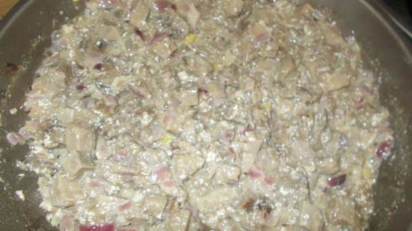 жульен из языка на манговом чатни