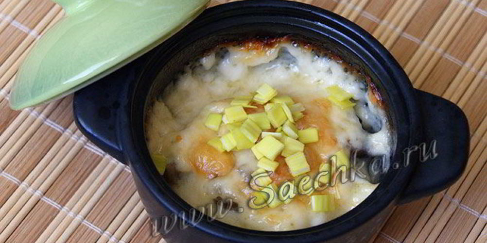 Рецепт жульена с грибами и курицей