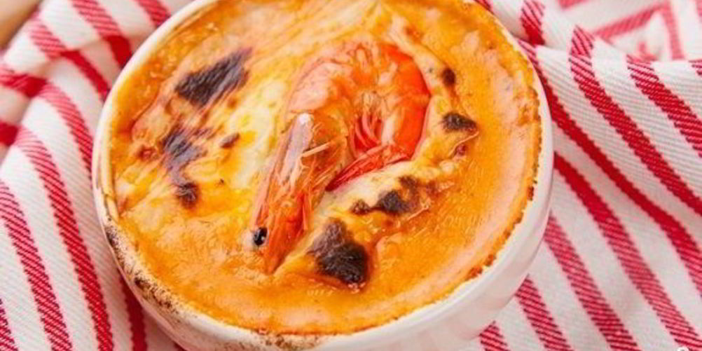 Рецепт жульена с креветками и грибами