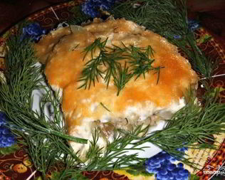 Жульен с курицей в мультиварке