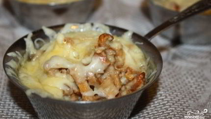 Жульен с лисичками