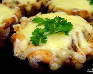 Жульен с плавленным сыром