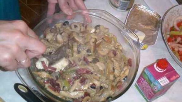 жюльен грибной с овощами