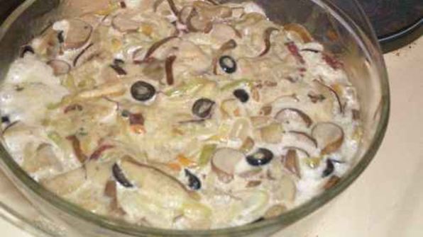 жюльен грибной с овощами