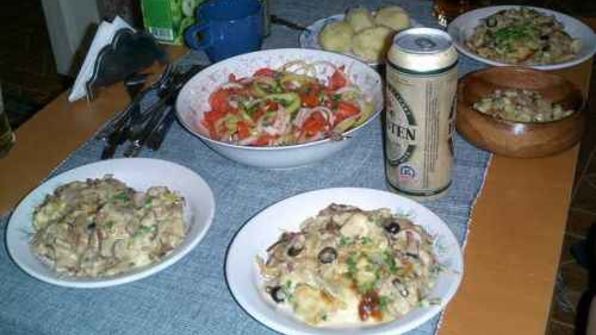 жюльен грибной с овощами