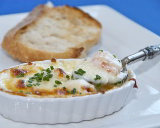 Жюльен из красной рыбы