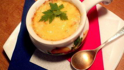 Жюльен с курицей и шампиньонами