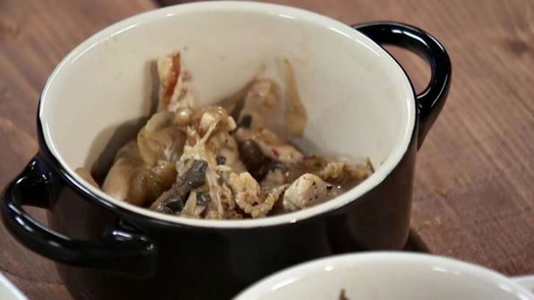 жюльен с курицей