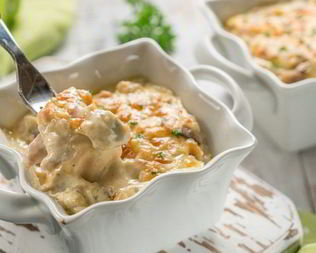 Жюльен с соусом бешамель